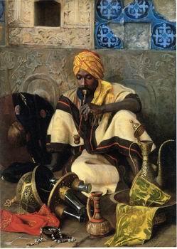 unknow artist Arab or Arabic people and life. Orientalism oil paintings 561